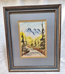 Pair Of Ann Sproul Watercolor Paintings Framed 11″ x 13″ Southwestern Scene