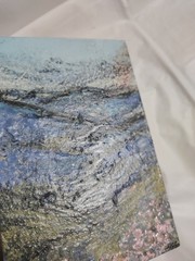 6 inch x 4 inch – Mountain Scene – Mixed Media Mini Painting by A. Avila