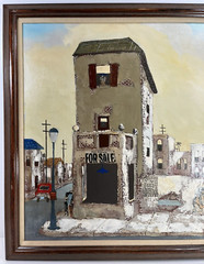 ROBERT FARRINGTON VENICE BEACH CALIFORNIA ILLUSTRATION VINTAGE OIL PAINTING