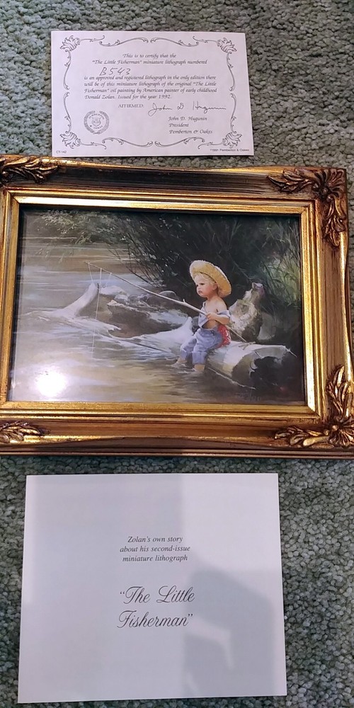 Donald Zolan – Miniature Lithograph – „The Little Fisherman“