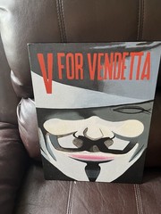Oil Painting V For Vendetta On Hardboard 16 X 12