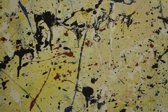 Jackson Pollock Style Giant Canvas Painting 84”X62” (7 Foot) Abstract Modern XL