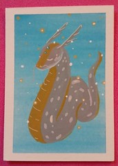 Original ACEO Art Card | OOAK Fantasy Creature | Watercolor & Ink | Whimsical