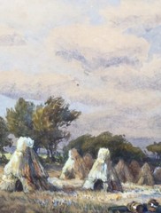 Signed Landscape Painting By Swiss Artist Friedrich Bentz. Mary Braga Collection