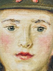 1944 WW2 Portrait US Marine Staff Sergeant Eleanor Cleverly By Josephine Paddock