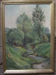 Oil Painting Ducks In The River Impressionist Mallard Hunting Park Spring Frame