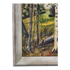Vintage 1971 Humberto Neves Original Painting Forest II Framed Signed