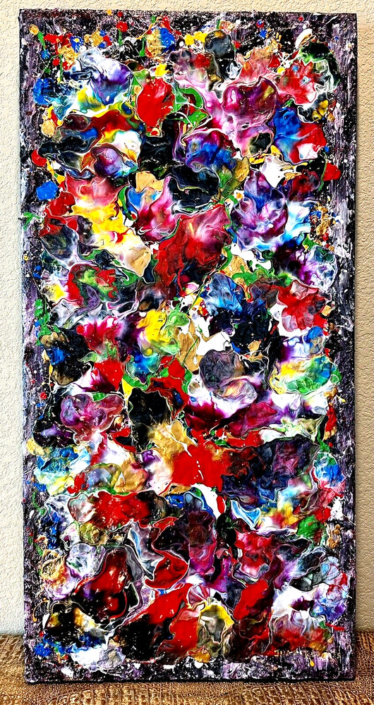 Juan Cervantes Artist like Jackson Pollock Abstract Expressionism Painting