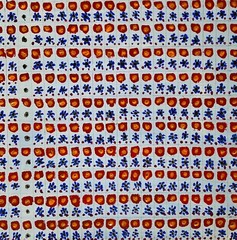 Small original art modern acrylic painting on wood board grid abstract 10 x 10″