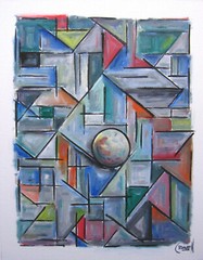 NEXT NEW YEAR abstract 16×20 canvas oil painting modern art Crowell