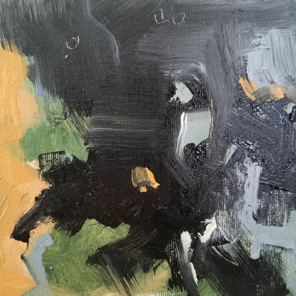 TWOBADARTISTS Original Abstract Expressionism Oil Painting Collectible 6×6