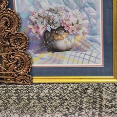 Vintage floral still life painting