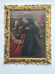 ANTIQUE OLD MASTER PAINTING RELIGIOUS ICON PORTRAIT 18TH CENTURY OR OLDER RELIC