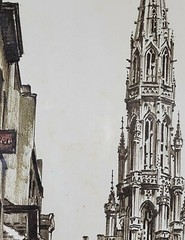 Roger Hebbelinck Signed & Numbered Large Original Hand-Colored Aquatint Etching