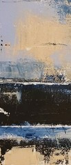 No.636 Original Abstract Modern Minimal Texturd Art Painting By K.A.Davis