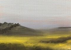 ACEO Original Oil Painting Landscape ATC Art Card Nature Abstract by Emmer Plaxe