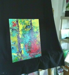PAINTING Expressive STEVEN GRAFF „Through to Light“ 18″H x 14″W signed canvas