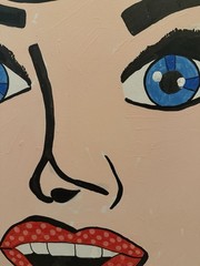 JUSTO Original Pop Art Painting Acrylic on canvas 24×30