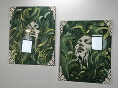 Amazing 2pc Brush Stroked Set. 16×20 Resin Coated. Titled, The Exhale.