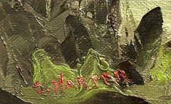 S. Harper “Mountain Vistas” Signed December 1972 Landscape Oil Painting 20”x16”