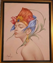 oil painting by yurquiza art cuban Beautiful art 22x 17 1/2