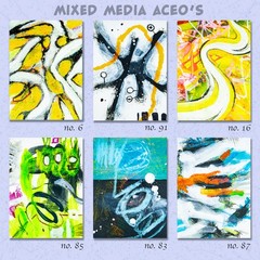 Original painting ACEO Miniature OOAK Snake Art unique trend abstract No. 172