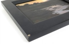 Original Framed Oil Painting by Kevin Turcotte, „Evening Reflection“ 13.75″