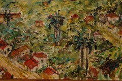 ORIGINAL FRAMED OIL VINALES TOWN AND VALLEY CUBAN LANDSCAPE ARTIST: HECTO VIDAL