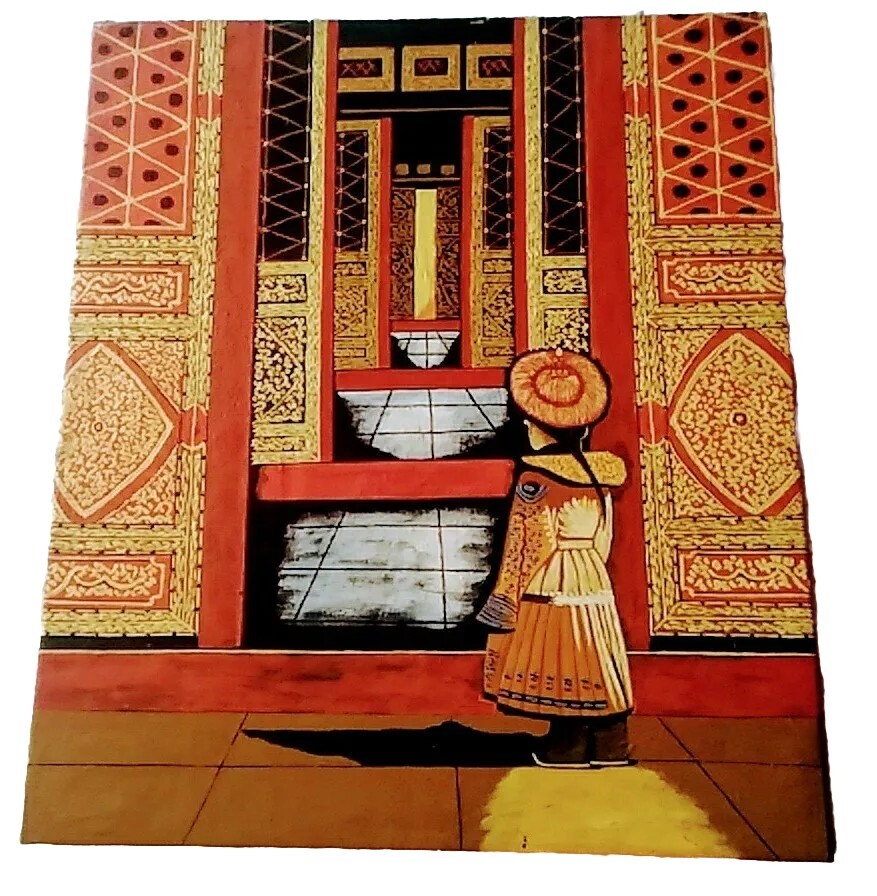 THE LITTLE EMPEROR OIL ON CANVAS 19 3/4″ x 23 1/2″ UNSIGNED in Great Condition!