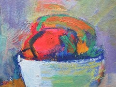 Mollie Tureske (1909-2002) Vintage Mid-Century Abstract Oil Still-Life Painting