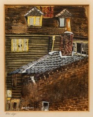 Mid-Century Connecticut Painting: Albert E. Eccles (1882-1977), „Old Age“, 1964