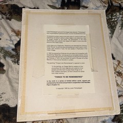 Loren Pahsetopah „Things To Be Remembered“ 1990 NATIVE AMERICAN ART 5 By 7.5