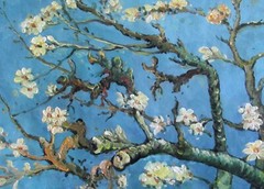 Vincent Van Gogh Almond Blossom Repro, Quality Hand Painted Oil Painting 24x36in