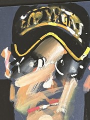 Waldemar Swierzy (1931-2013) Original Painting -Poker Player -Royal Flush