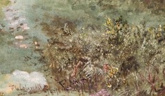 Francis G. Coleridge (1838-1923)- Framed Watercolour, Sheep Grazing near a Gorge