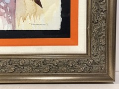 ITZCHAK TARKAY Original WATERCOLOR PAINTING Sail with Me SEATED WOMAN COA