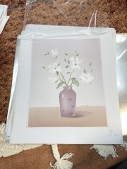 Still Magnolias Floral Painting On Canvas Pastel Soft Tones 11.5×13.75 8×10