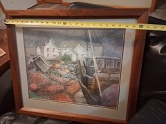 Original Watercolor Painting by Roberta E. Merrilees Matted & Framed ( NICE )‼️
