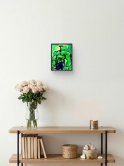 Aleph Original Abstract Hulk Canvas Neo Expressionist Fine Art Decor 11×14