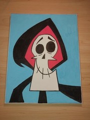 Cartoon Canvas Painting – Grim (The Grim Adventures of Billy and Mandy)