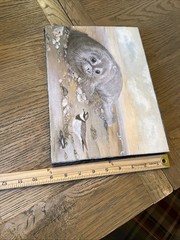 Giclees Print Of Oil Painting Coastal Beach Nautical 12 X 9 Wood & Canvas