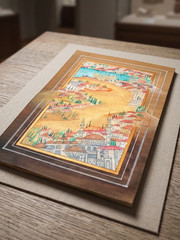 Hand Painted Turkish Miniature Art – Istanbul Cityscape – 224x153mm Fine Art