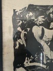 Original Juan Barjola Painting/sketch, Number 4/70 Signed. Framed.