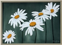 Original Watercolor Gouache Painting Framed – Signed Helene Harvey 1981