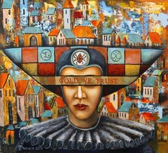 original oil painting CANVAs contemporary ART modern by Vlad Pronkin 2024 A MAN2