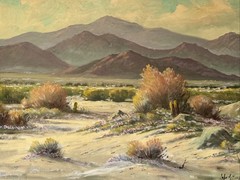Antique Palm Springs Painting California Desert Finest Large John Anthony Conner