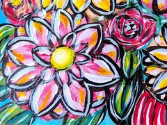 Original Floral Bouquet 9×12 Hand Painted Painting Paper Home Decor