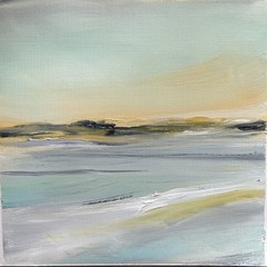 Original painting – COASTAL ESSENCE NO. 54 – landscape on canvas paper