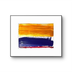 Original Abstract Expressionism 5X7 Paper Colorful Unique Handmade Signed 10