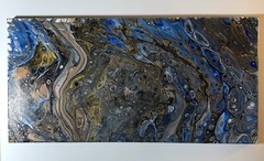 modern original acrylic abstract art on canvas 10×20 inches